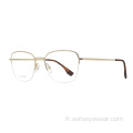 Wholesale femmes mémoire titane lunettes optiques